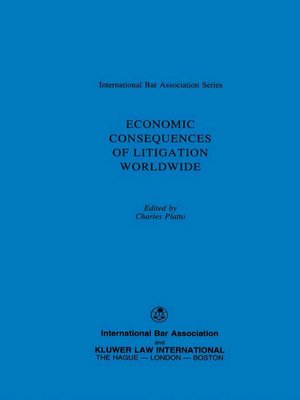 cover image of Economic Consequences of Litigation Worldwide